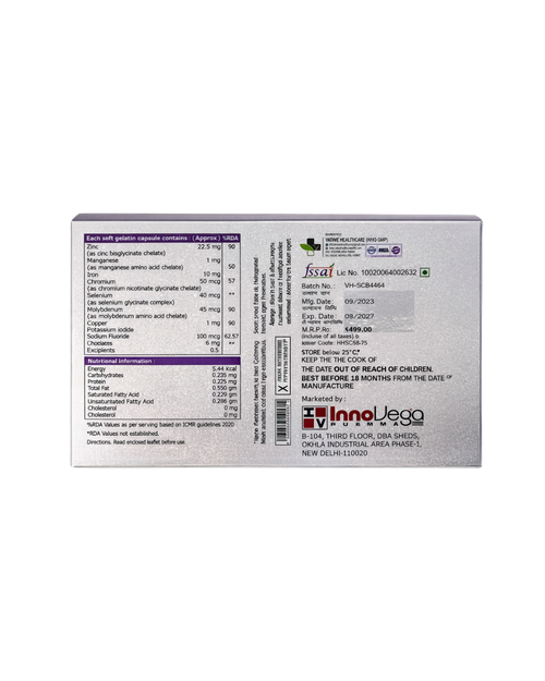 TRES‑9™  Trace Elements Veg. Softgel Capsules